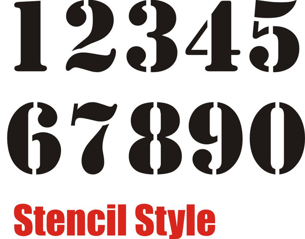 Printable 5 Inch Number Stencils 1-10