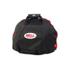 Black helmet cover with Bell Helmets logo on a white background