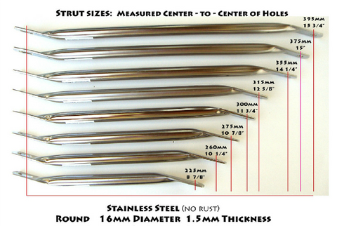 Seat Struts - Straight